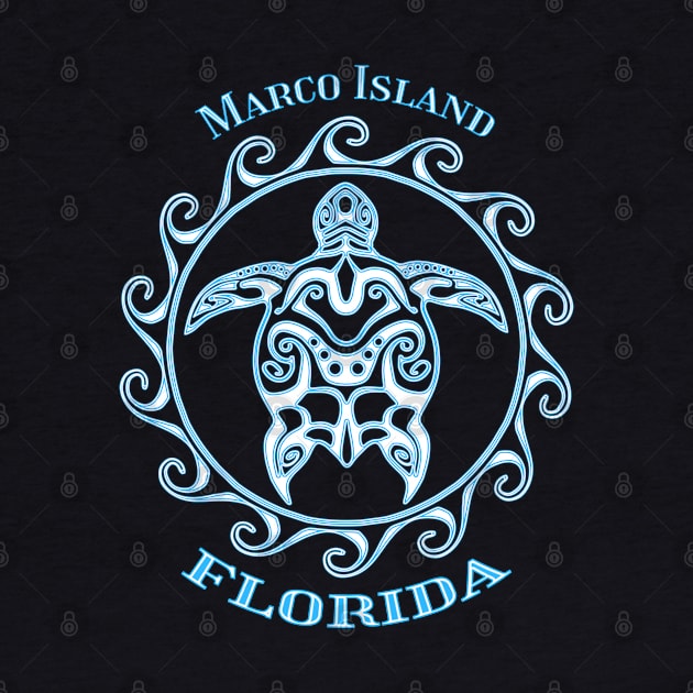 Marco Island Tribal Sea Turtle Summer by macdonaldcreativestudios